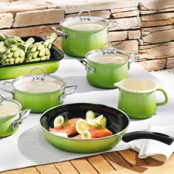 Preview: Riess Fleischtopf mit Glasdeckel, Nouvelle Samaragd